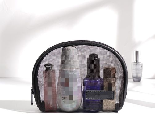 Lichte reiswaszak mode mesh cosmetische make-up zak met aangepast logo