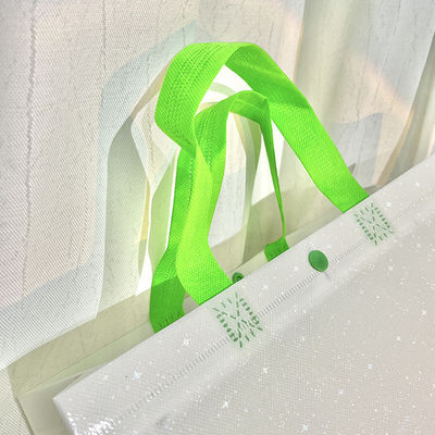 Niet-geweven tas met gebogen hoeken en aangepaste kleur Eco Shopping aangepast