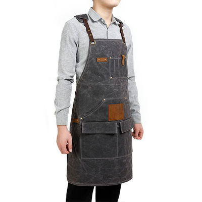 Custom Heavy Duty Canvas Tool Schort voor werken en koken BBQ nieuwste modieuze