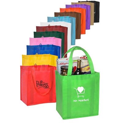 Nieuwste modieuze stijl Custom Printed Nonwoven Fabric Grocery Totebag Producenten