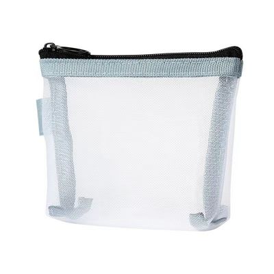 Acceptabele OEM/ODM aangepaste kleuren draagbare mesh waszak voor het opslaan van gerecycled logo's