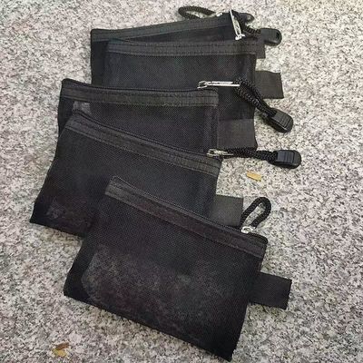 Acceptabele OEM/ODM aangepaste kleuren draagbare mesh waszak voor het opslaan van gerecycled logo's