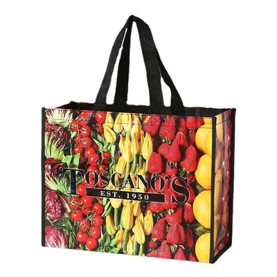 Op maat gemaakte drukwerk van niet-geweven stof voor hergebruik Shopping Tote Bags met logo