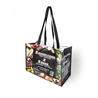 Op maat gemaakte drukwerk van niet-geweven stof voor hergebruik Shopping Tote Bags met logo