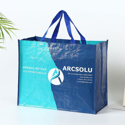 Op maat gemaakte drukwerk van niet-geweven stof voor hergebruik Shopping Tote Bags met logo