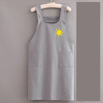 Custom logo Canvas Chef Cotton Unisex Uniform Schort voor commerciële keuken Salon Barber