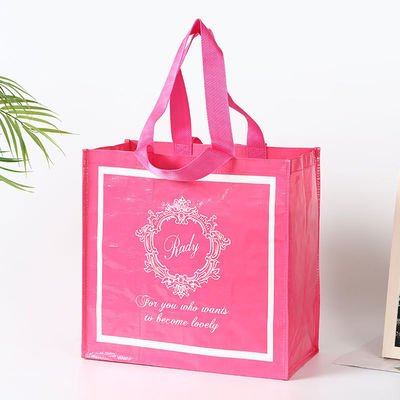 Op maat gemaakte drukwerk van niet-geweven stof voor hergebruik Shopping Tote Bags met logo