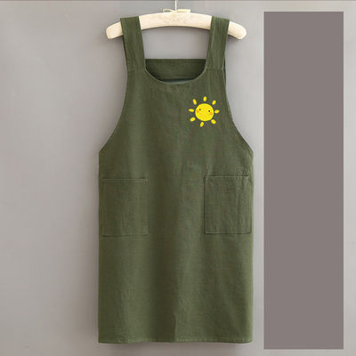 Custom logo Canvas Chef Cotton Unisex Uniform Schort voor commerciële keuken Salon Barber