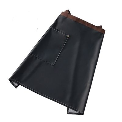 Custom Logo Printed Waxed PU Leather Halve Schort voor Barista's Servers en Barkeepers