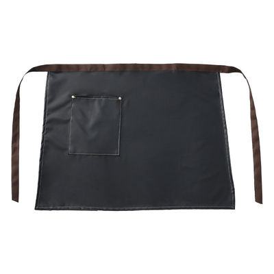 Custom Logo Printed Waxed PU Leather Halve Schort voor Barista's Servers en Barkeepers