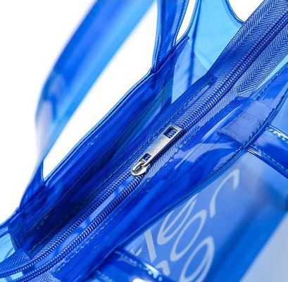 Geïnclusief doos Custom Logo Duidelijke transparante PVC-tas met rits en zak