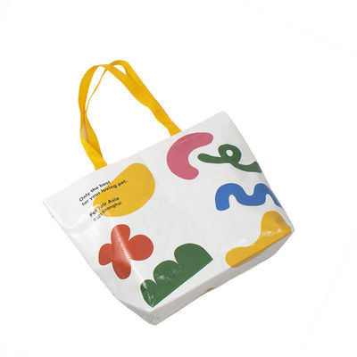 Eco-vriendelijke PP-geweven zak met zwaar werk Custom Design Full Color Printing Gelamineerd