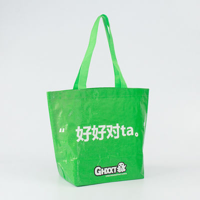 Gepersonaliseerde Tote Bag met handvaten drukwerk zware taak gelamineerde polypropyleen geweven zak