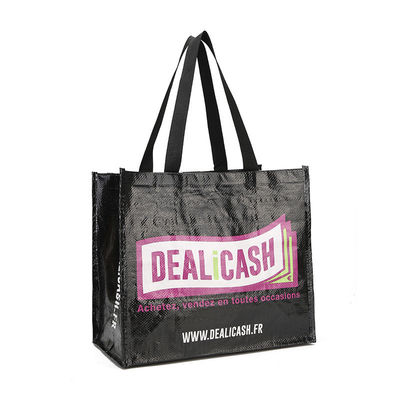Custom Size Fashion Tote Bag met multi-color logo gedrukt gelamineerd PP geweven materiaal