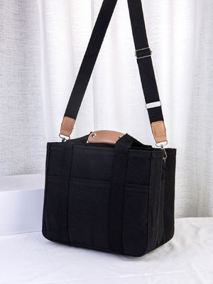 Aanvaardbaar OEM/ODM Aanpasbaar logo Grote duurzame katoenen doek Shopper Tote Bag