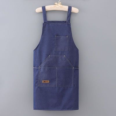 Custom Denim kapper Tuingereedschap voorhang met zakken Ondersteuning 7 dagen Voorbeeld bestelling