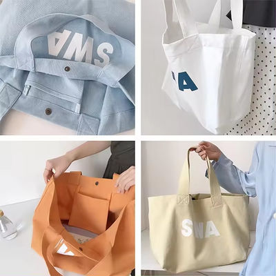 Milieuvriendelijke Custom Tote winkeltas met opvouwbaar ontwerp en afdrukpatroon