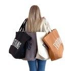 Unisex Custom Printed Fabric Shopping Tote Bag met grote capaciteit en aangepaste kleur