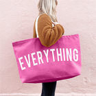 Unisex Custom Printed Fabric Shopping Tote Bag met grote capaciteit en aangepaste kleur