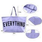 Unisex Custom Printed Fabric Shopping Tote Bag met grote capaciteit en aangepaste kleur