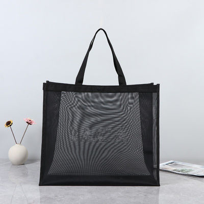 Custom Logo Tote Bag Grote markt Kruideniersware Gift Beach Net Nylon Mesh Shopping