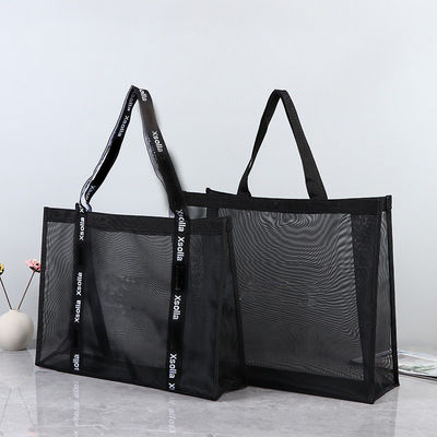 Custom Logo Tote Bag Grote markt Kruideniersware Gift Beach Net Nylon Mesh Shopping
