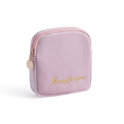 Gepersonaliseerd logo Custom make-up tas Cases Pouch Set Private Label Fluwelen Cosmetische Tas