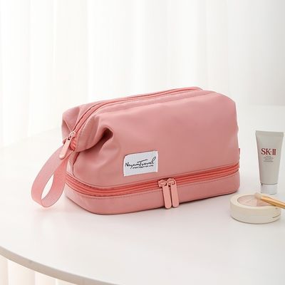 Custom Logo Printed Eco Friendly Vanity Case Velvet Zipper Pouch voor make-up cosmetica