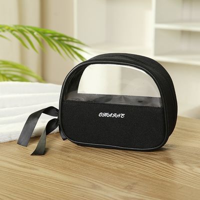 Zipper sluiting Lady Beauty Case voor professionele dames Solid patroon en handvat ontwerp