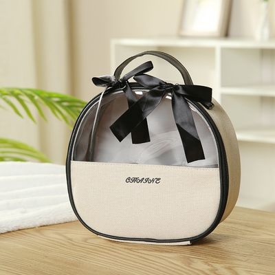 Zipper sluiting Lady Beauty Case voor professionele dames Solid patroon en handvat ontwerp