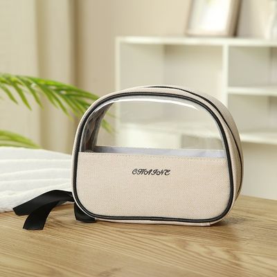 Zipper sluiting Lady Beauty Case voor professionele dames Solid patroon en handvat ontwerp