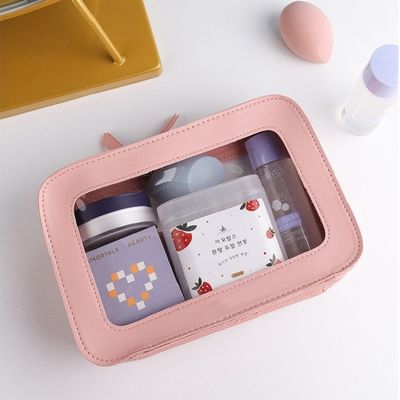 Roze huid cosmetische zak met aanvaardbaar OEM/ODM en solide patroon type
