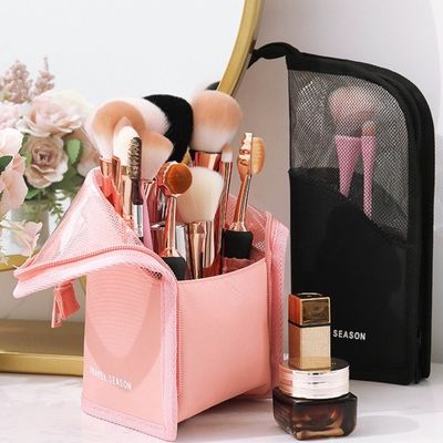Zipper sluiting make-up borstels houder voor op maat gemaakte promotie en OEM / ODM acceptatie