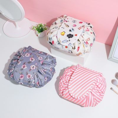 Custom Logo Print Oxford Drawstring Cosmetic Bag voor nieuwste mode stijl