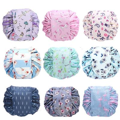 Custom Logo Print Oxford Drawstring Cosmetic Bag voor nieuwste mode stijl