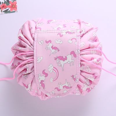 Custom Logo Print Oxford Drawstring Cosmetic Bag voor nieuwste mode stijl