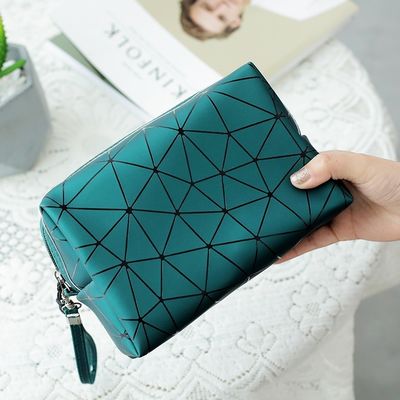 Op maat gemaakte PU leder private label make-up tas cosmetische tas make-up kleine bestellingen