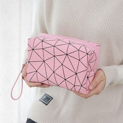 Op maat gemaakte PU leder private label make-up tas cosmetische tas make-up kleine bestellingen