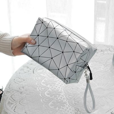 Op maat gemaakte PU leder private label make-up tas cosmetische tas make-up kleine bestellingen