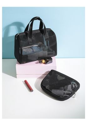 Nylon mesh cosmetische zak rits zak De ultieme nylon zak voor vrouwen