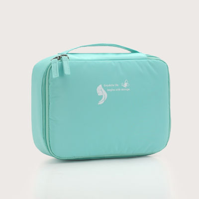 OEM/ODM Acceptabele aangepaste nylon make-up tas voor reizen en transparant ontwerp