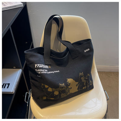 Custom Size Polyester Gelaagd Fashion Canvas Shopper Bag voor vrouwen