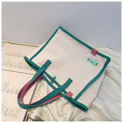 Mode gerecycled natuurlijke plain Custom Eco Friendly Print Canvas Cotton Tote Shopping Bag
