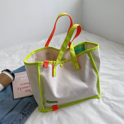 Mode gerecycled natuurlijke plain Custom Eco Friendly Print Canvas Cotton Tote Shopping Bag