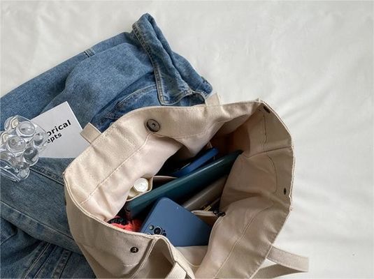 Single Handle Luxe Vrouwen Tote Handtas Mode Canvas Bag in aangepaste kleuren
