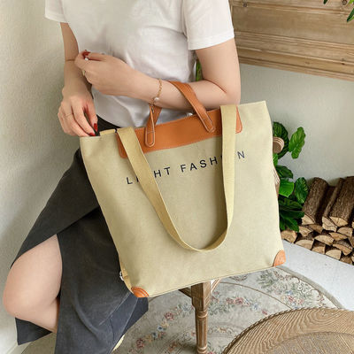Canvas Eco Friendly Recycled Plain Bulk Grote Organic Calico Cotton Shopping Tote Bag