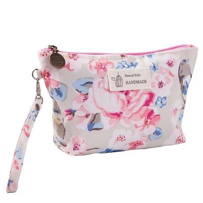 Flower Print Zipper Pouch schattig bloemen make-up zak voor het organiseren van schoonheid essentieel