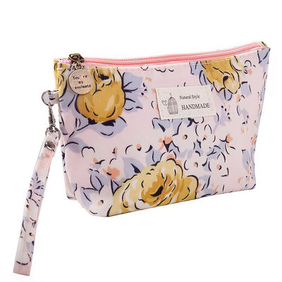 Flower Print Zipper Pouch schattig bloemen make-up zak voor het organiseren van schoonheid essentieel