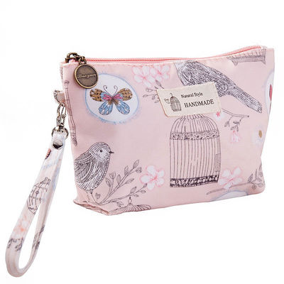 Flower Print Zipper Pouch schattig bloemen make-up zak voor het organiseren van schoonheid essentieel