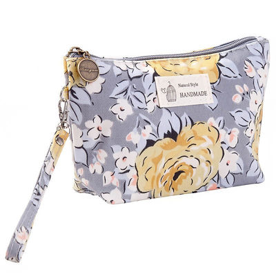 Canvas mode make-up tas met rits Lady schattig draagbare cosmetische zakken